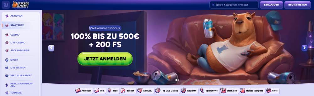 Spinbara online casino New Zealand jackpots and pokies